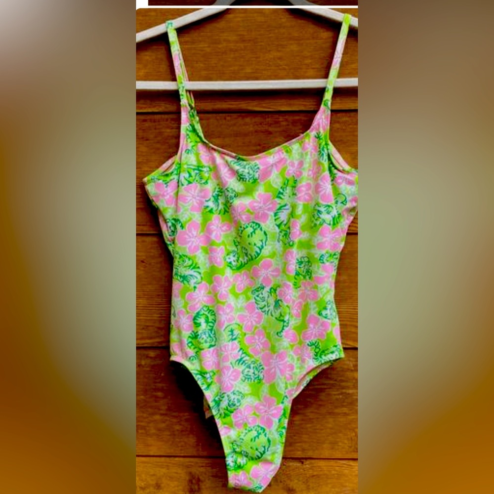 Lilly Pulitzer vintage tiger print one-piece